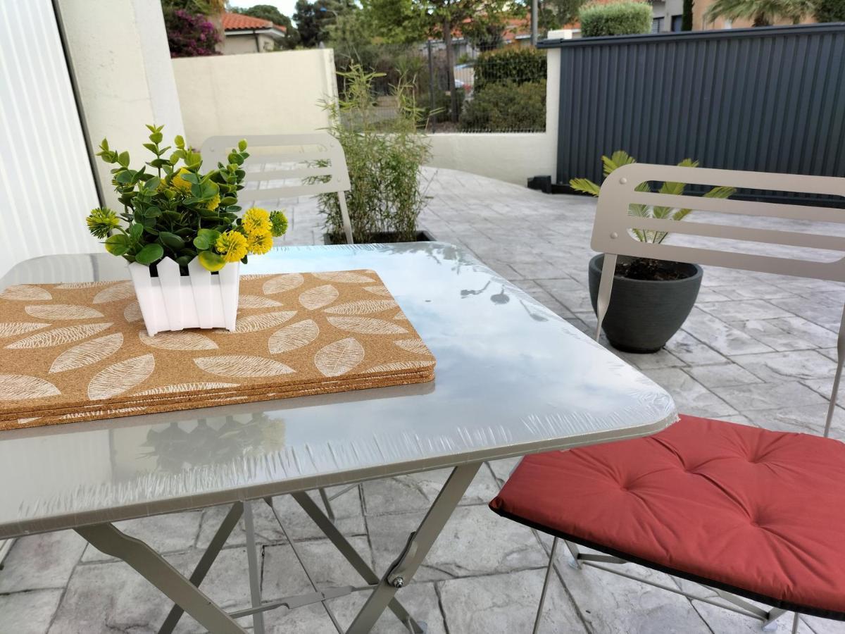 "Les Bambous" Studio Cosy Climatise Au Calme De 37 M2 Parking Gratuit A Argeles Sur Mer Dış mekan fotoğraf